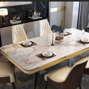 Kitchen Furniture Marble Table Top Metal
